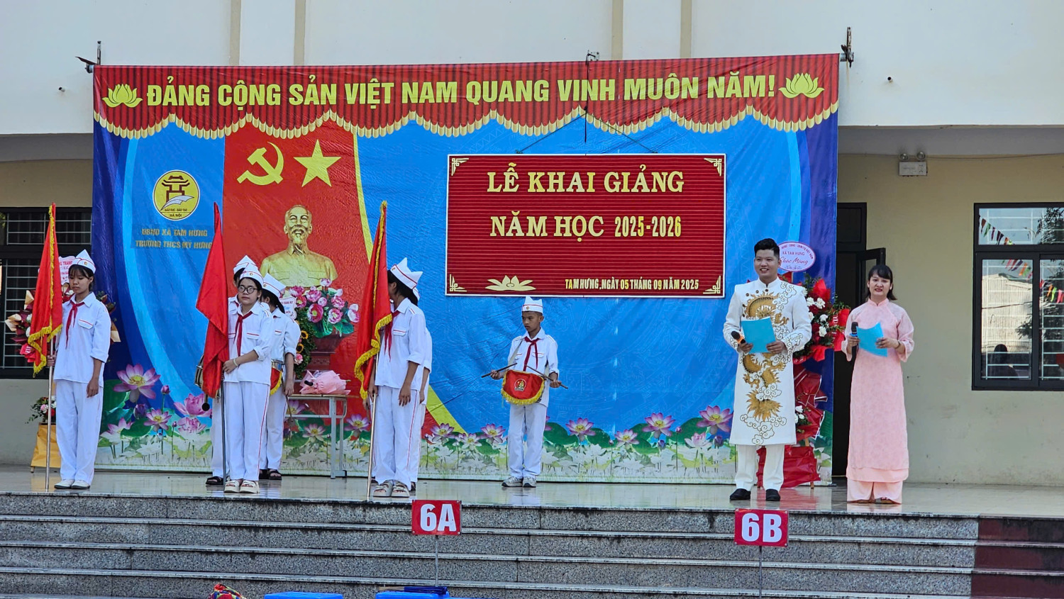Trường THCS Mỹ Hưng tổ chức Lễ khai giảng năm học 2025 - 2026